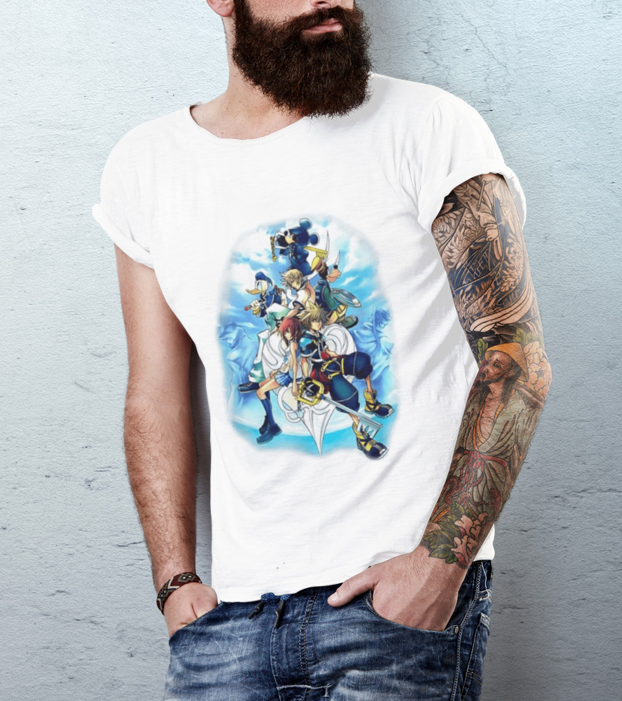 Kingdom Hearts 2 Disney Characters Adventure Ensemble T-Shirt
