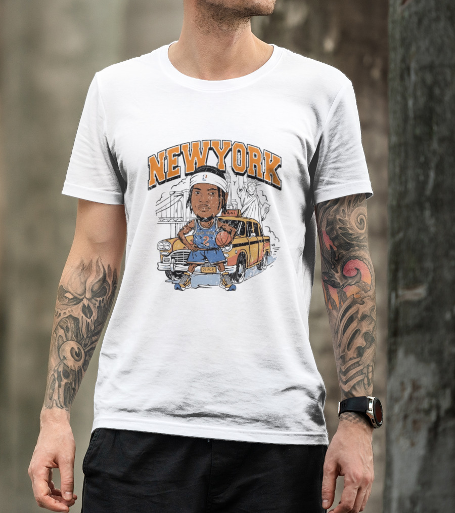 New York Knicks Deuce Taxi Miles McBride 2 Basketball Player T-Shirt