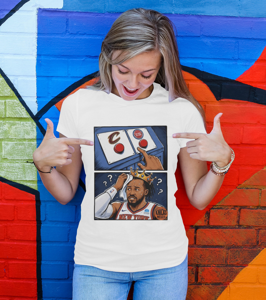 Cleveland Cavaliers Vs Detroit Pistons Dilemma With Knicks Player In Crown T-Shirt