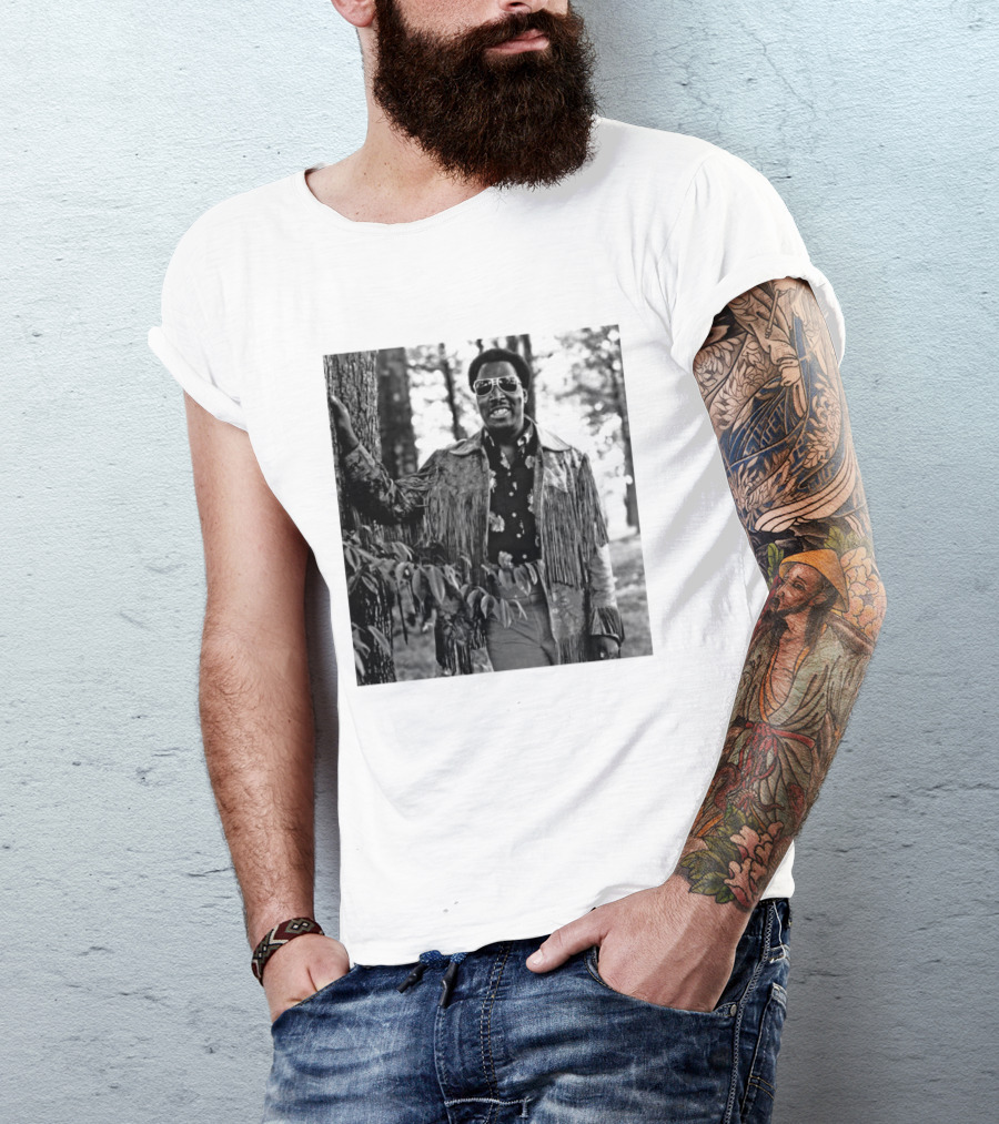 Clarence Carter Singer Fringe Jacket And Sunglasses Outdoors T-Shirt