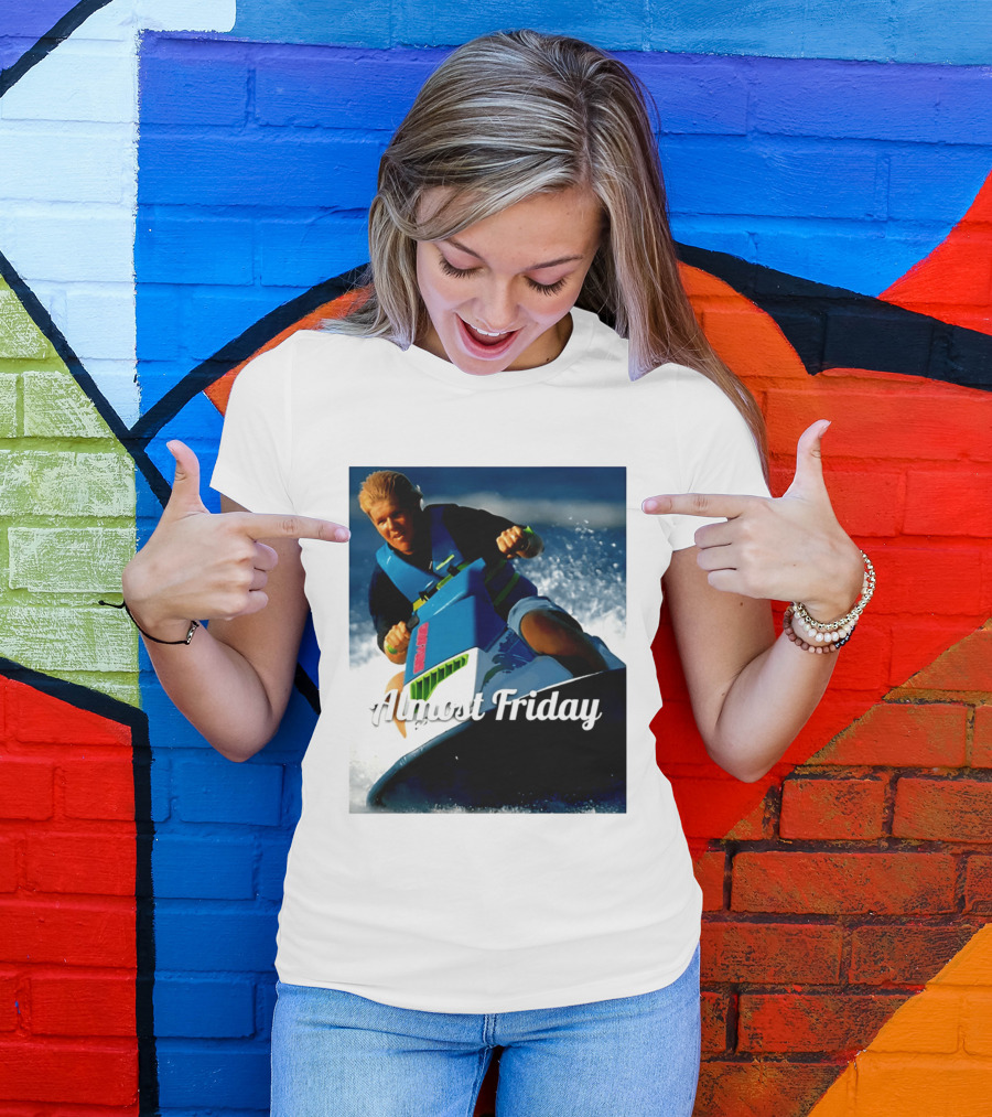 John Daly Throttle Jet Ski Almost Friday T-Shirt