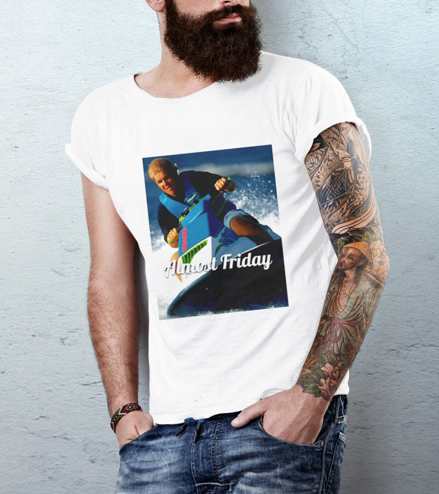 John Daly Throttle Jet Ski Almost Friday T-Shirt