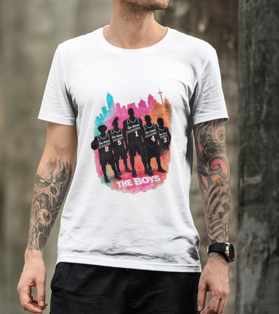 San Antonio Splash Hoops Skyline The Boys T-Shirt
