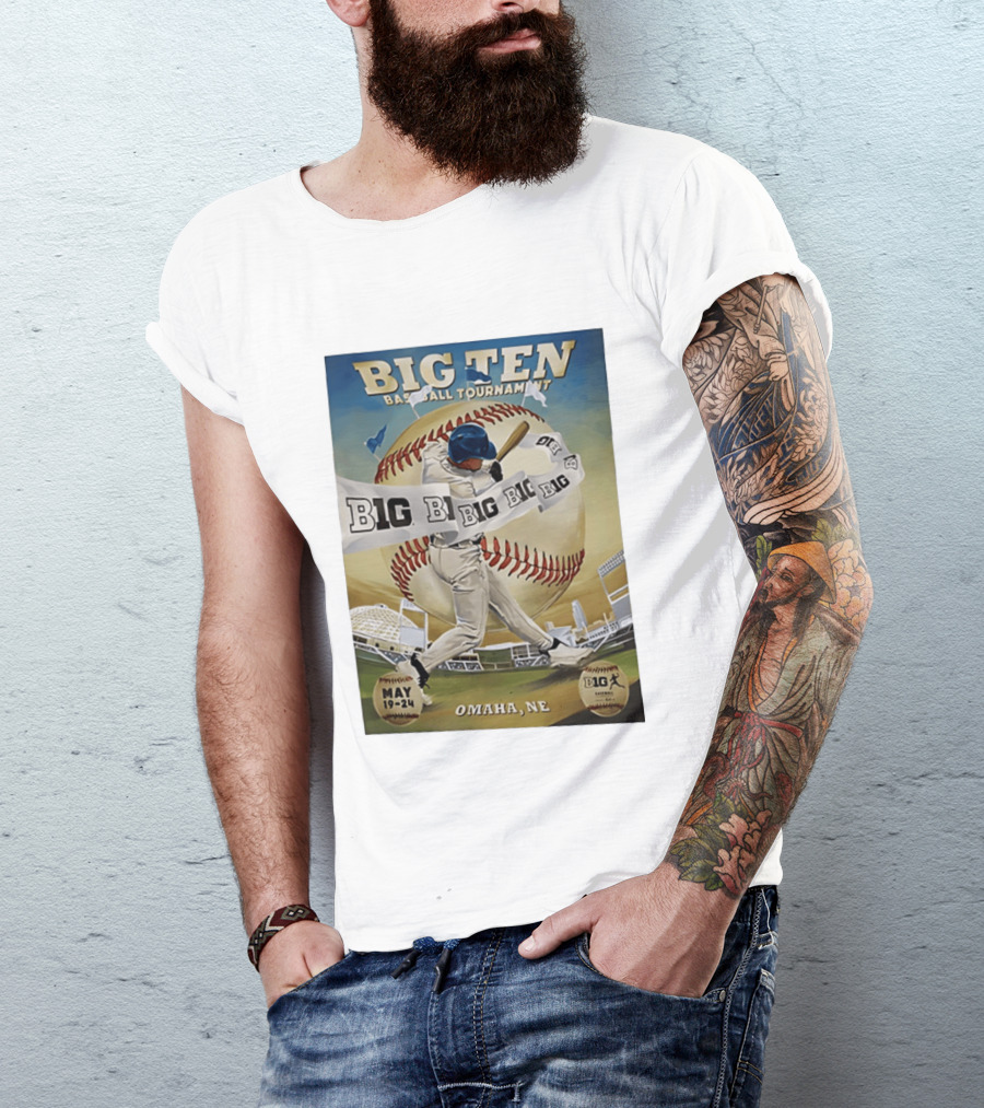 Big Ten Baseball Tournament 2026 Omaha May 19 24 T-Shirt