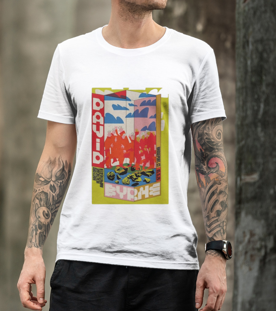 David Byrne Hartford Healthcare Amphitheater Bridgeport CT May 15 2026 Tour T-Shirt