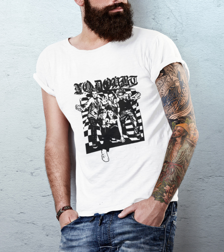 No Doubt Las Vegas Tour 2026 Checkered Band T-Shirt