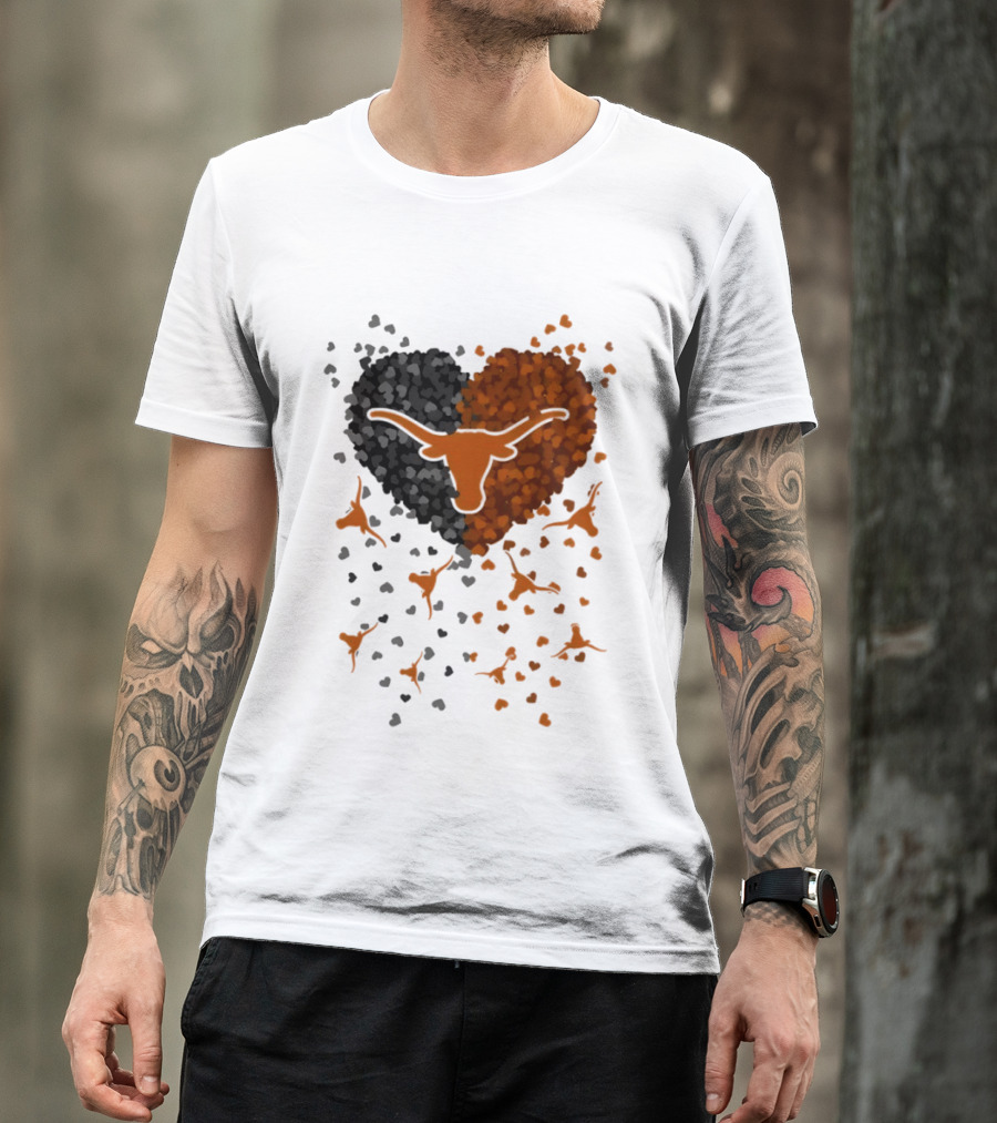 Heart Of Texas Longhorns Football 2026 Iconic Longhorn Logo Texas Pride T-Shirt