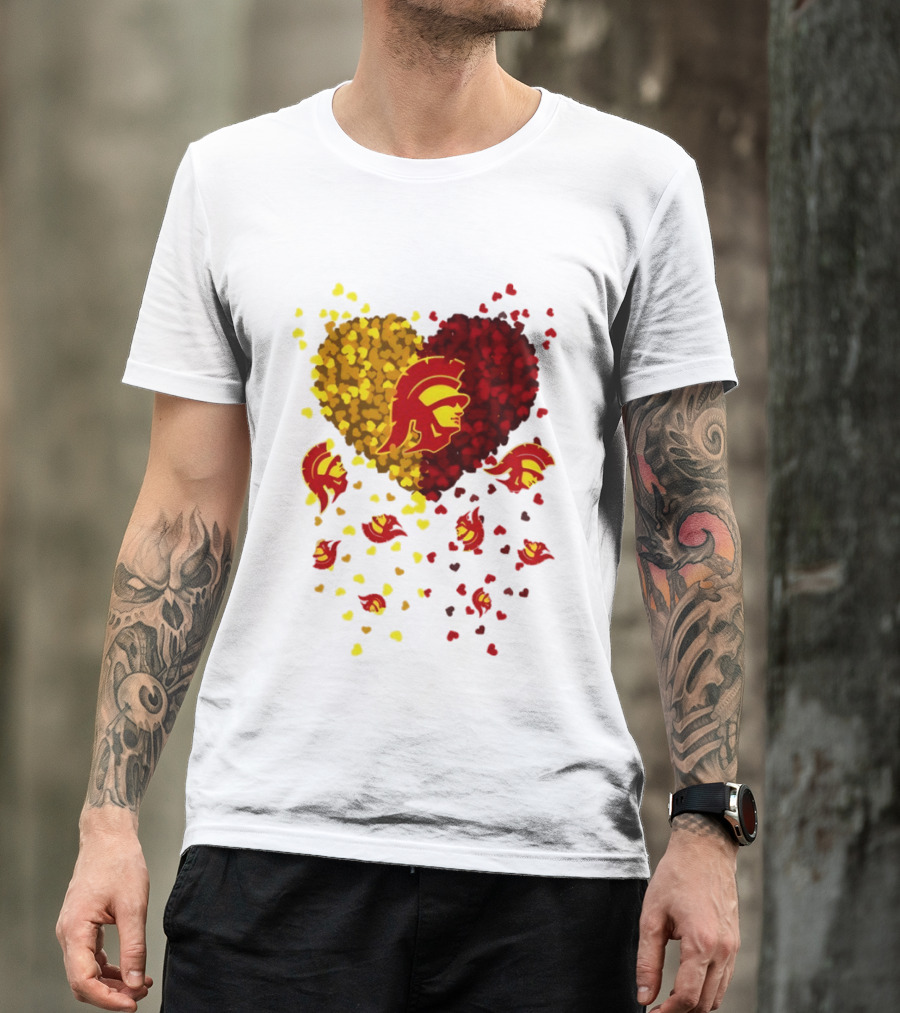 USC Trojans Heart Football 2026 Fan T-Shirt