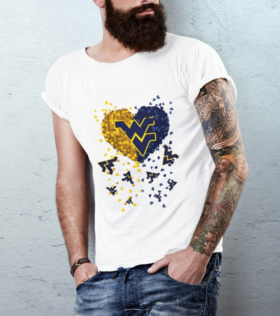 Heart Of West Virginia Mountaineers WV Football 2026 T-Shirt