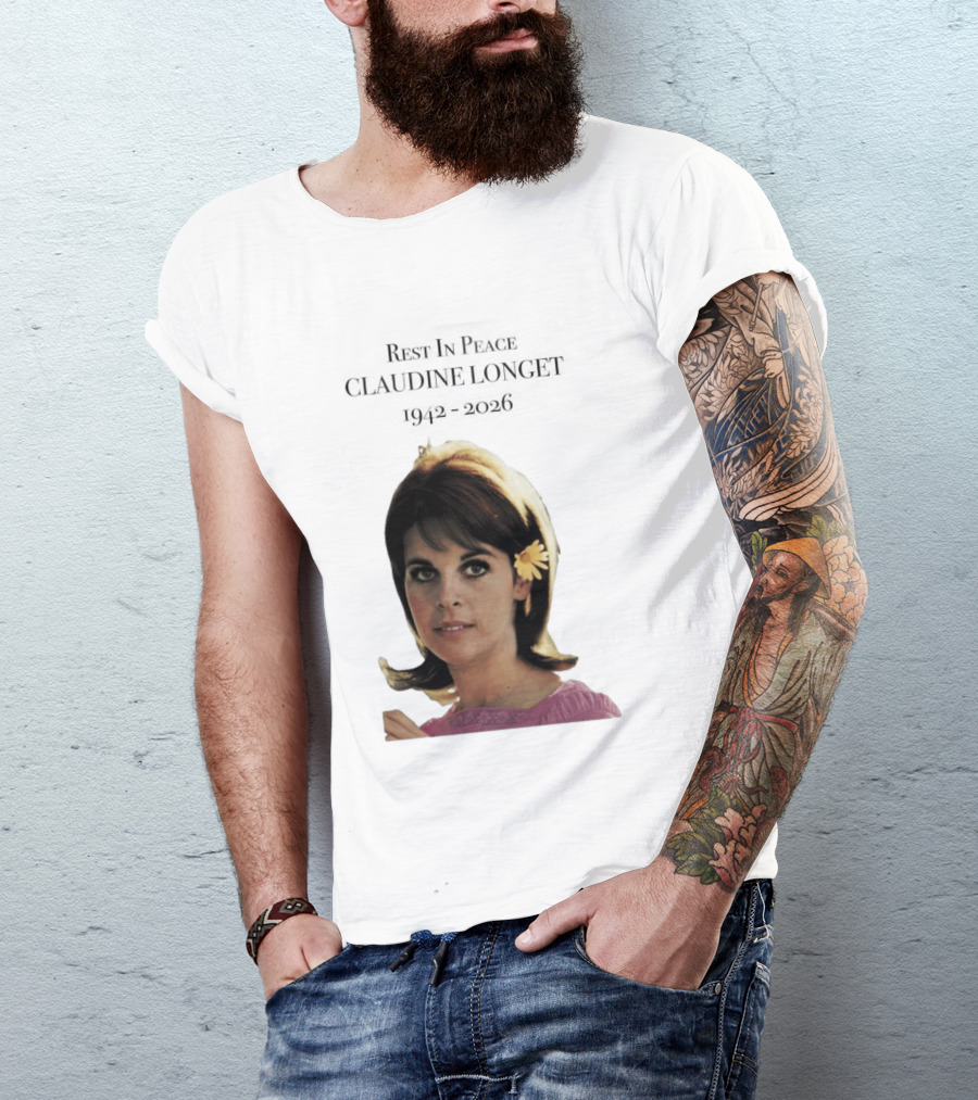 Rest In Peace Claudine Longet 1942 2026 Floral T-Shirt