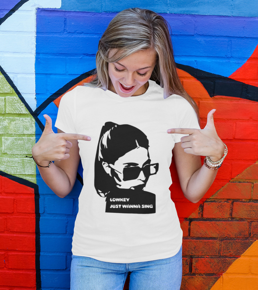 Lowkey Just Wanna Sing X Sophie Rey Sunglasses Girl T-Shirt