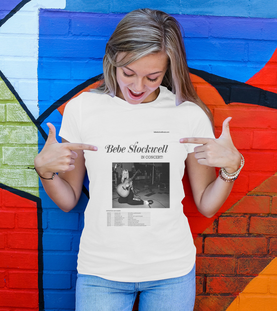 Bebe Stockwell In Concert Tour 2026 Dates Featuring Sam Barber T-Shirt