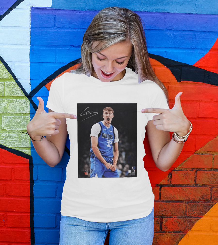 Cooper Flagg Dallas Mavericks Autographed Memorabilia NBA Collectible T-Shirt