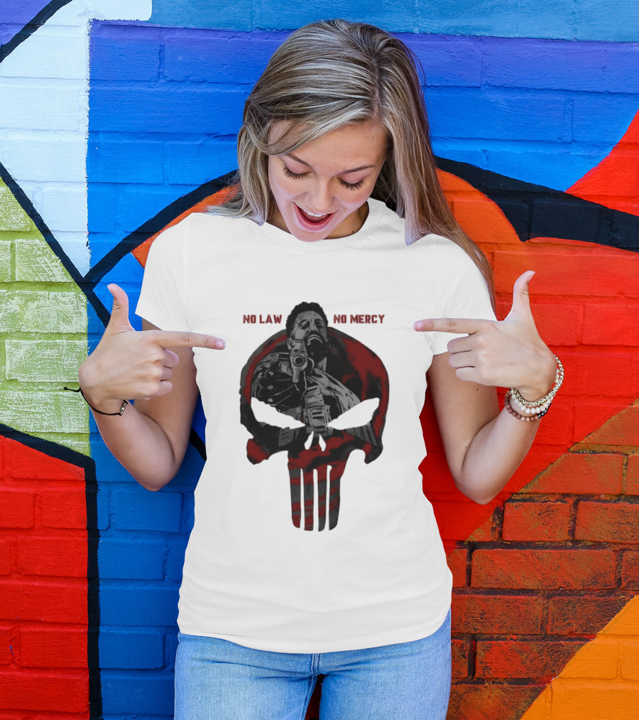 No Law No Mercy Skull Of Terror The Punisher Marvel Universal T-Shirt