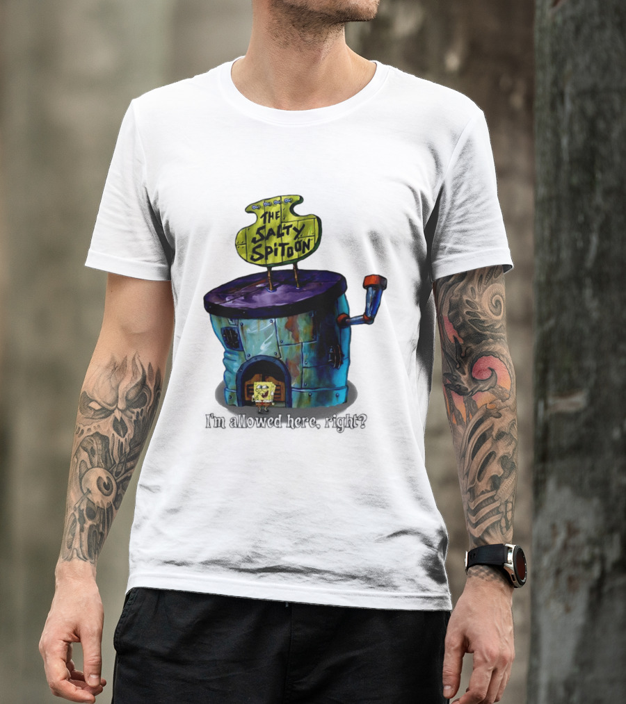 The Salty Spitoon SpongeBob SquarePants Are You Tough Enough Entrance Scene T-Shirt