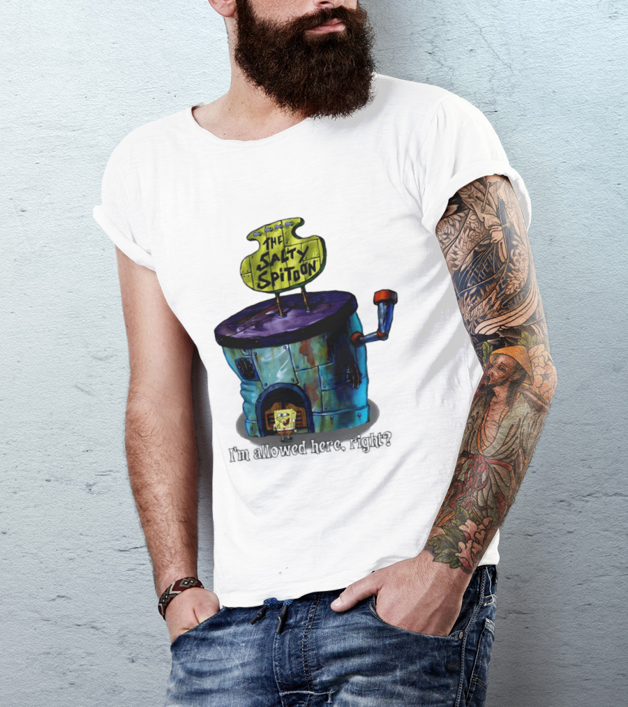 The Salty Spitoon SpongeBob SquarePants Are You Tough Enough Entrance Scene T-Shirt