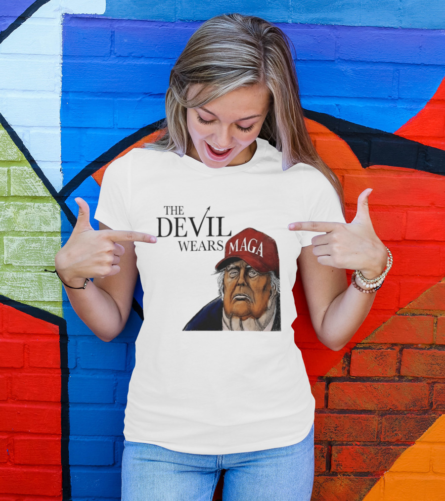 The Devil Wears MAGA Cap Trump T-Shirt
