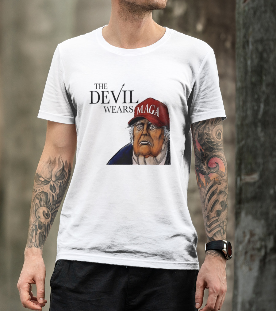 The Devil Wears MAGA Cap Trump T-Shirt