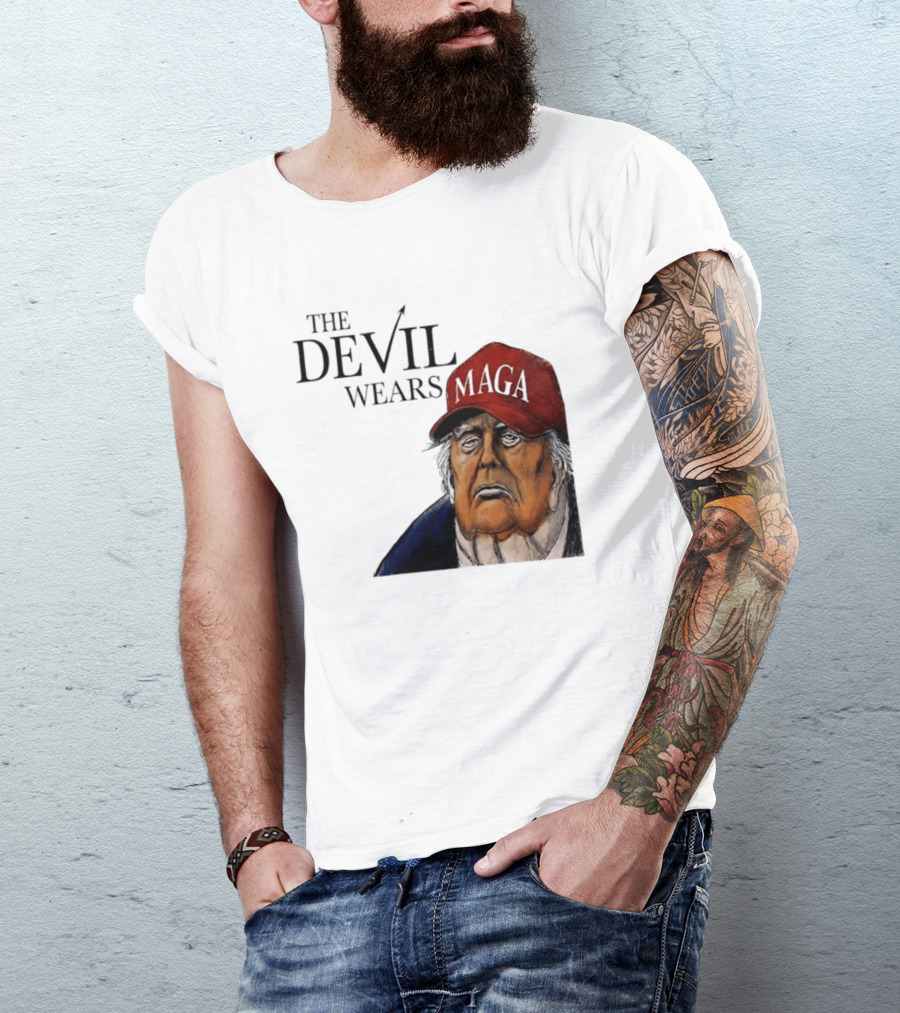The Devil Wears MAGA Cap Trump T-Shirt
