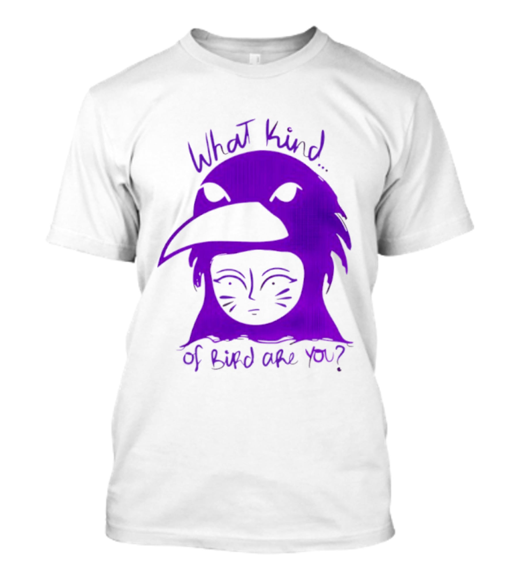 Moonrise Kingdom What Kind Of Bird Are You Purple Drawing T-Shirt