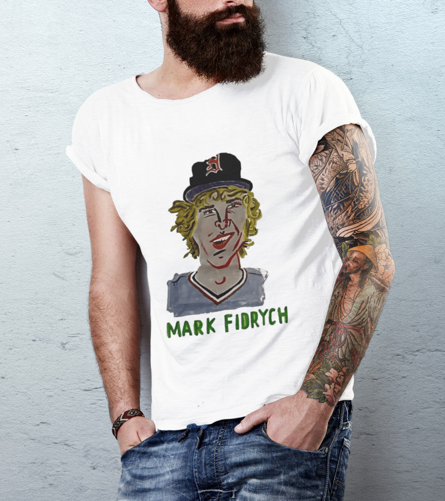 Mark Fidrych Detroit Tigers Vintage Baseball Legend T-Shirt