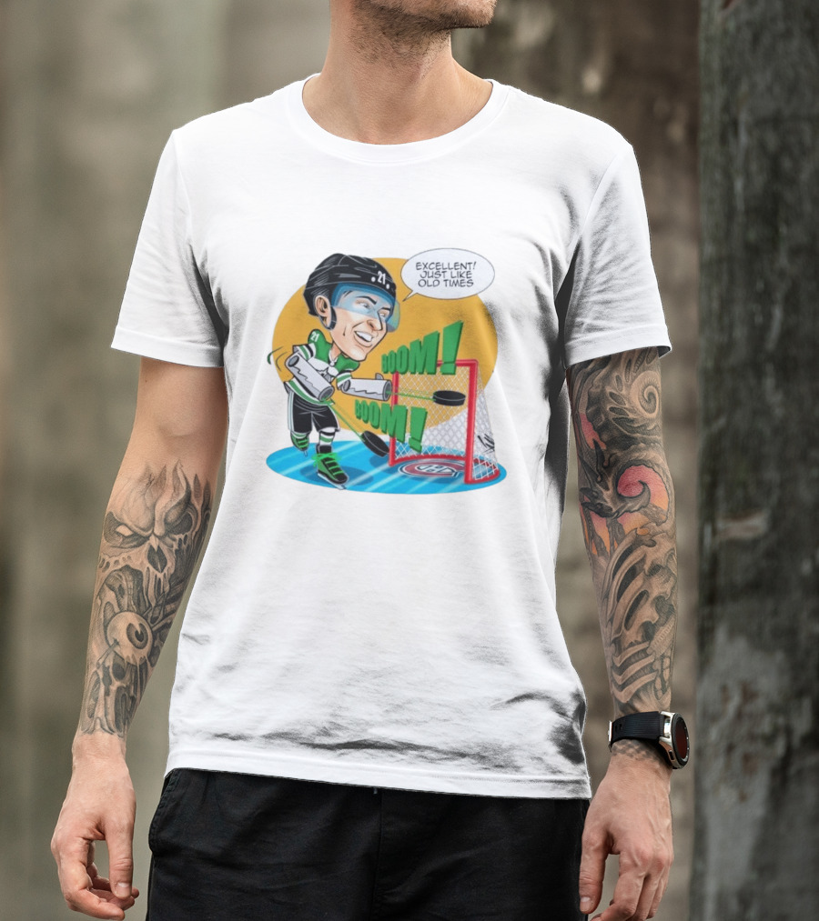 Jason Robertson Boom Excellent Just Like Old Times Hockey Goal T-Shirt