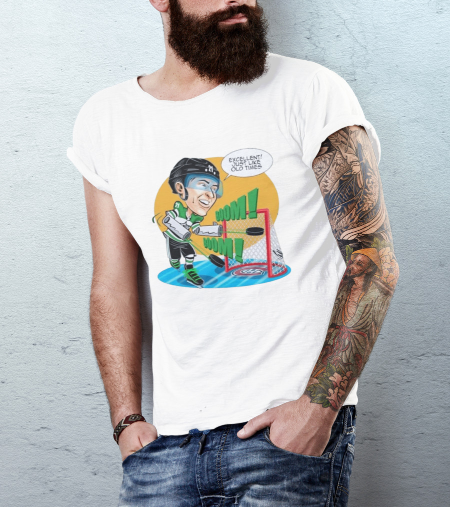 Jason Robertson Boom Excellent Just Like Old Times Hockey Goal T-Shirt