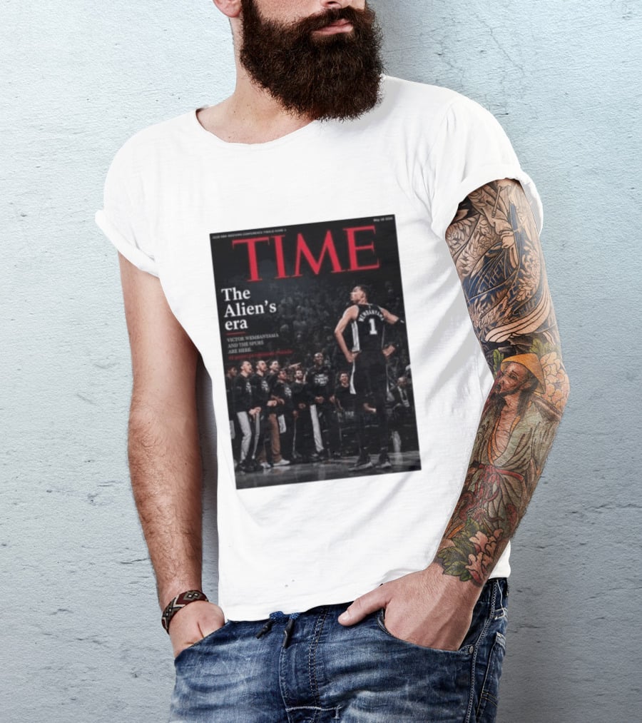 Victor Wembanyama The Alien's Era Time Spurs T-Shirt