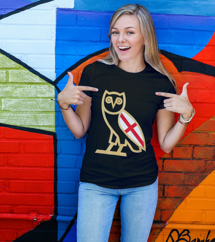 OVO Owl England Flag T-Shirt