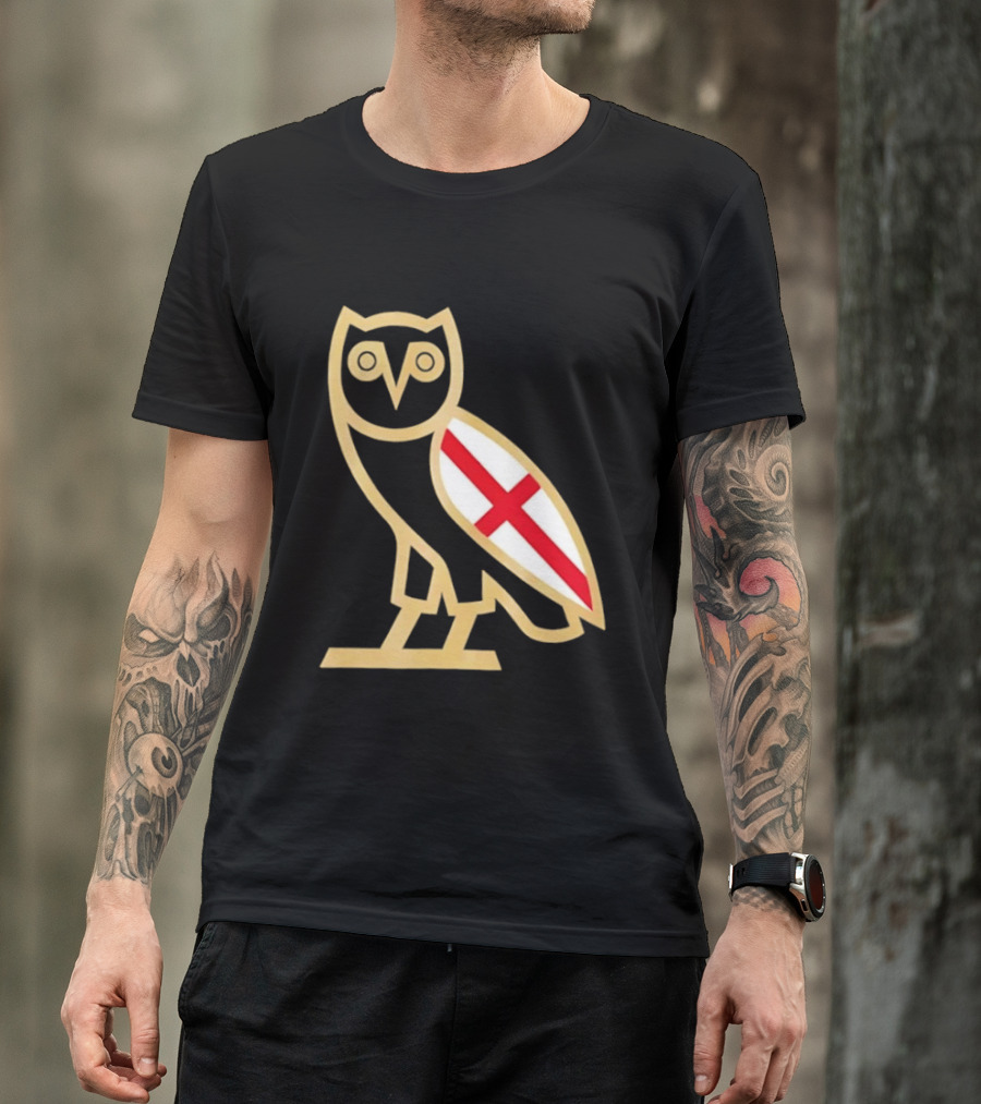 OVO Owl England Flag T-Shirt