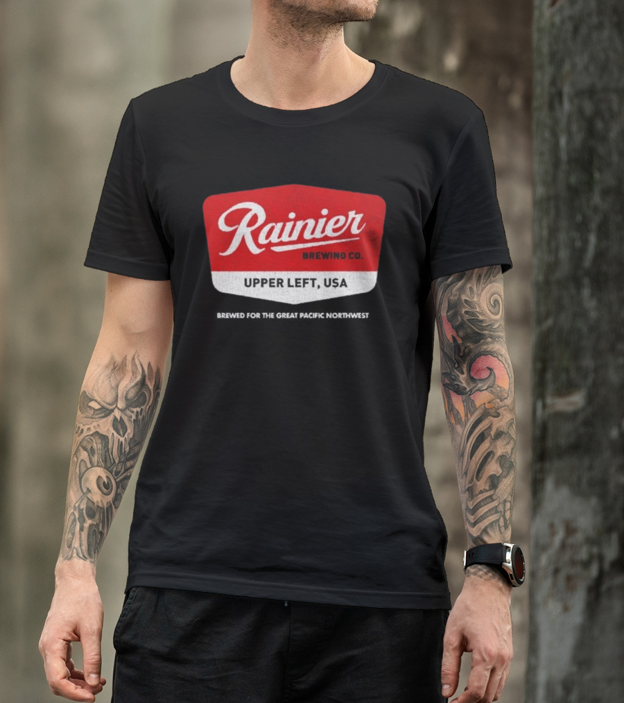 Rainier Brewing Co Upper Left USA Pacific Northwest T-Shirt