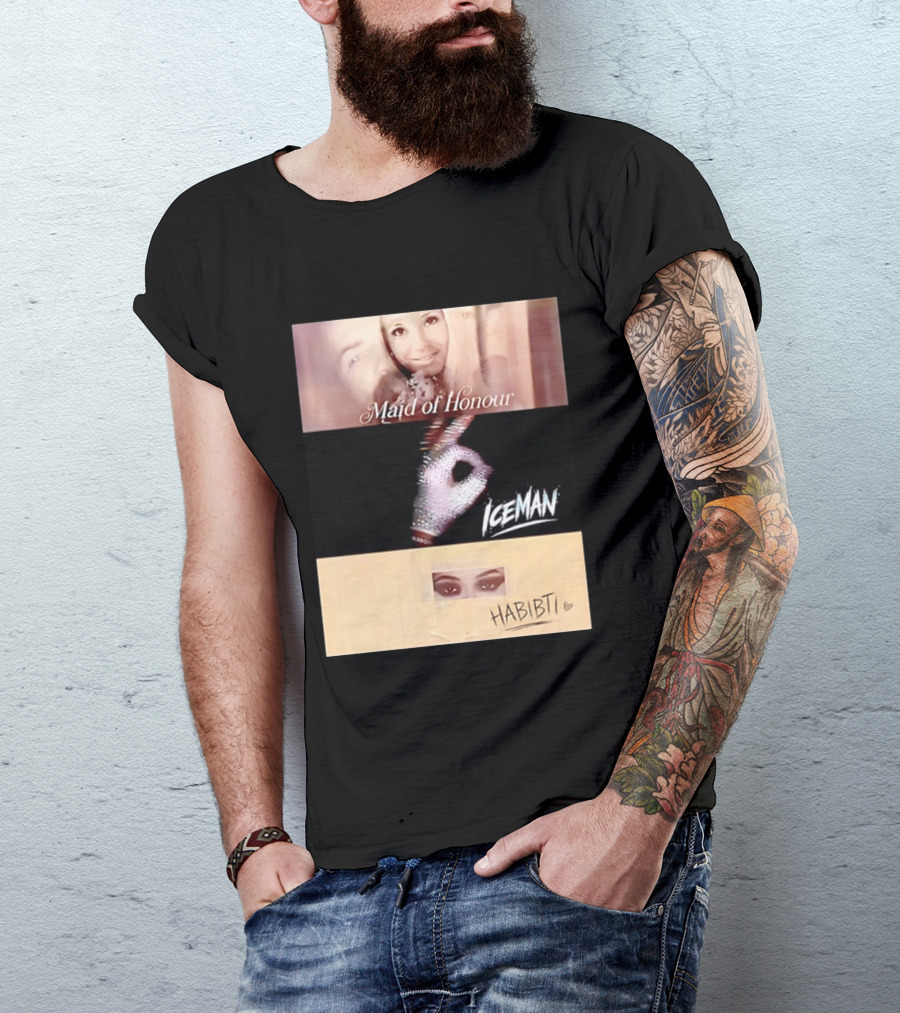 Maid Of Honour Iceman Habibti Mashup With Glove And Portraits T-Shirt