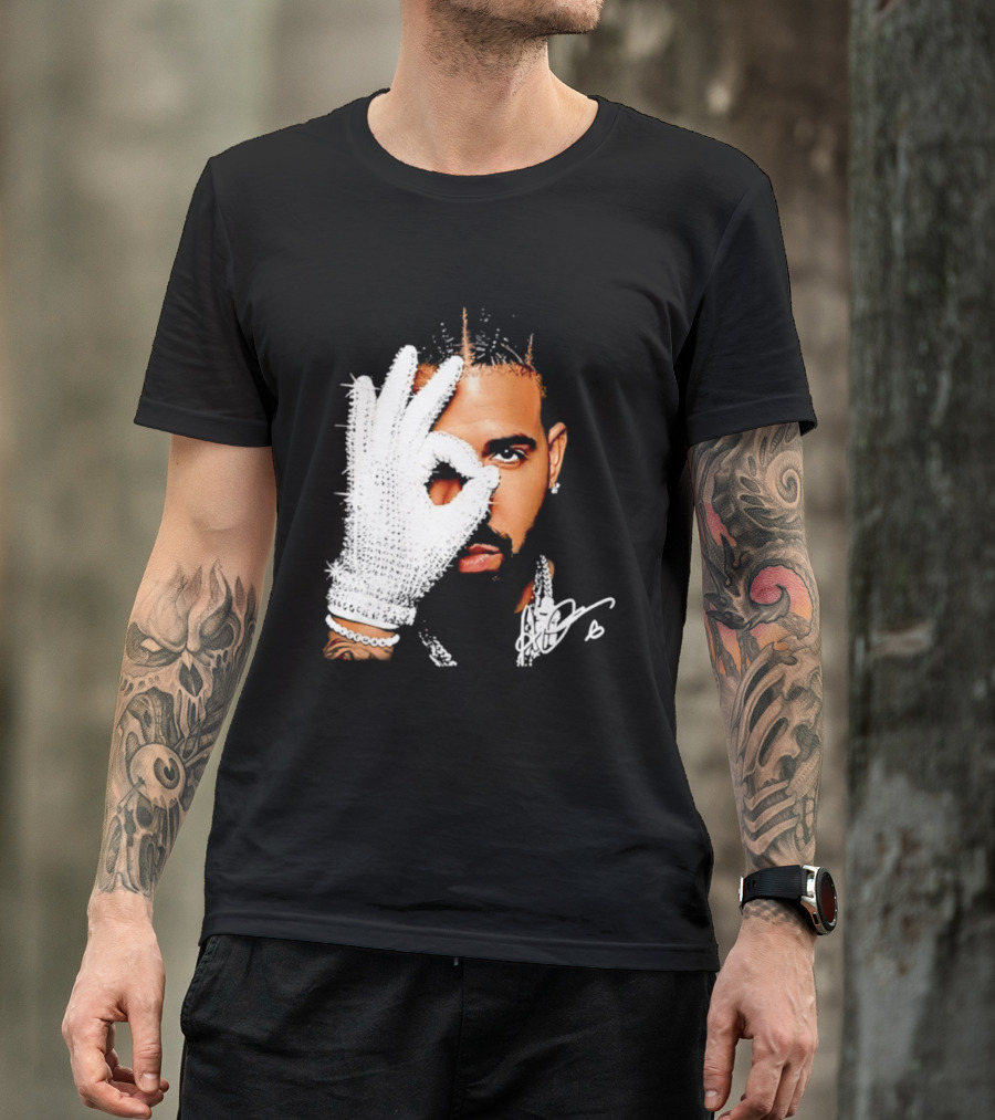 The Iceman Drake Rhinestone Glove T-Shirt