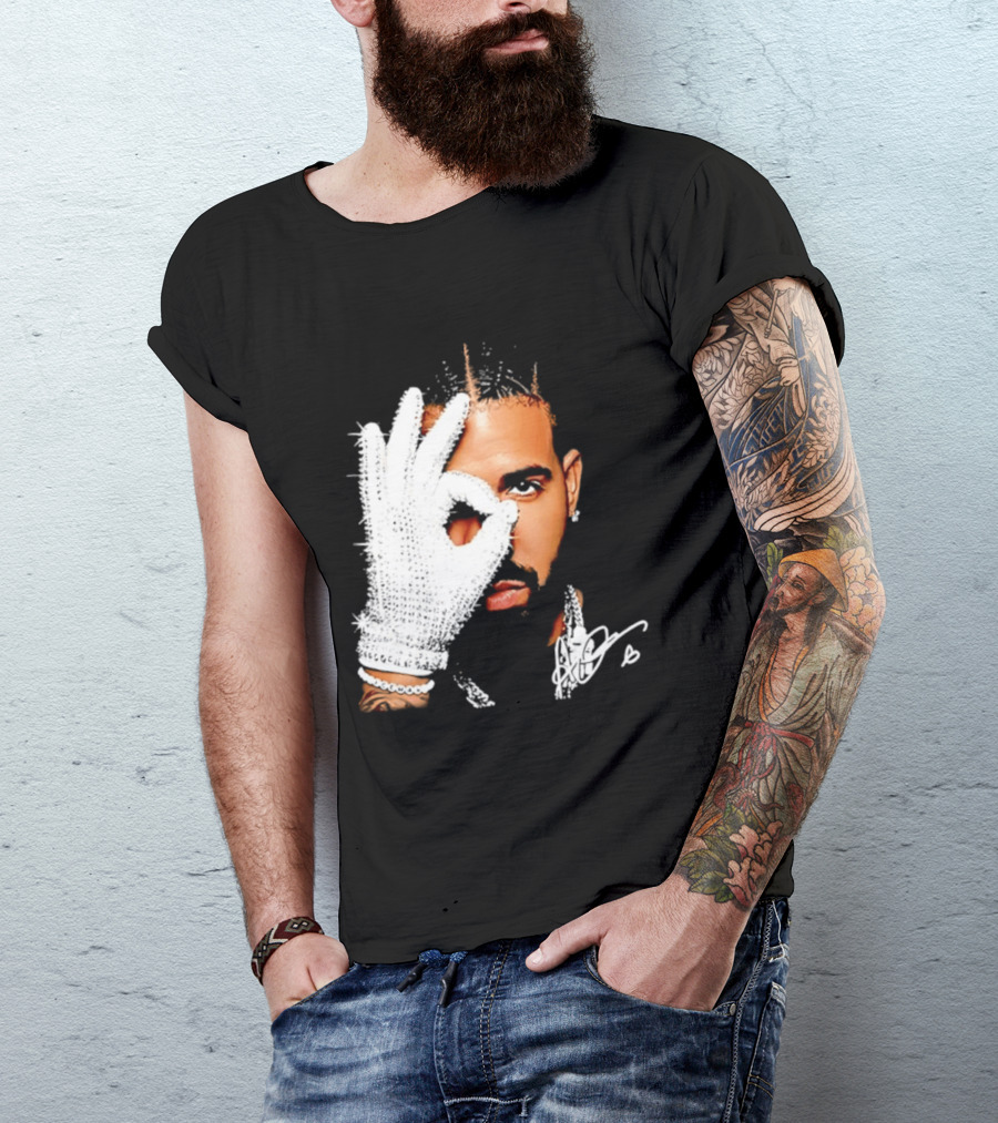 The Iceman Drake Rhinestone Glove T-Shirt