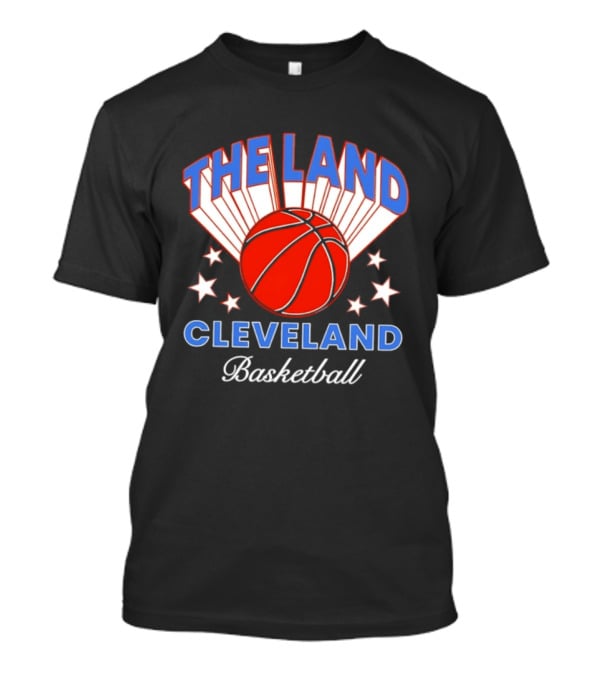 The Land Cleveland Basketball Orange Ball Vintage Style Sports Fan T-Shirt