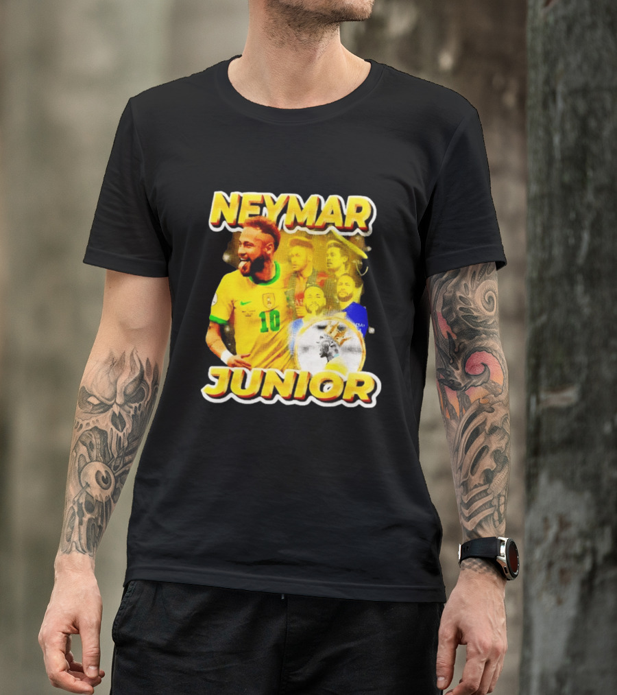 Neymar Junior Brasil National Football Team 10 Celebration Soccer Star T-Shirt