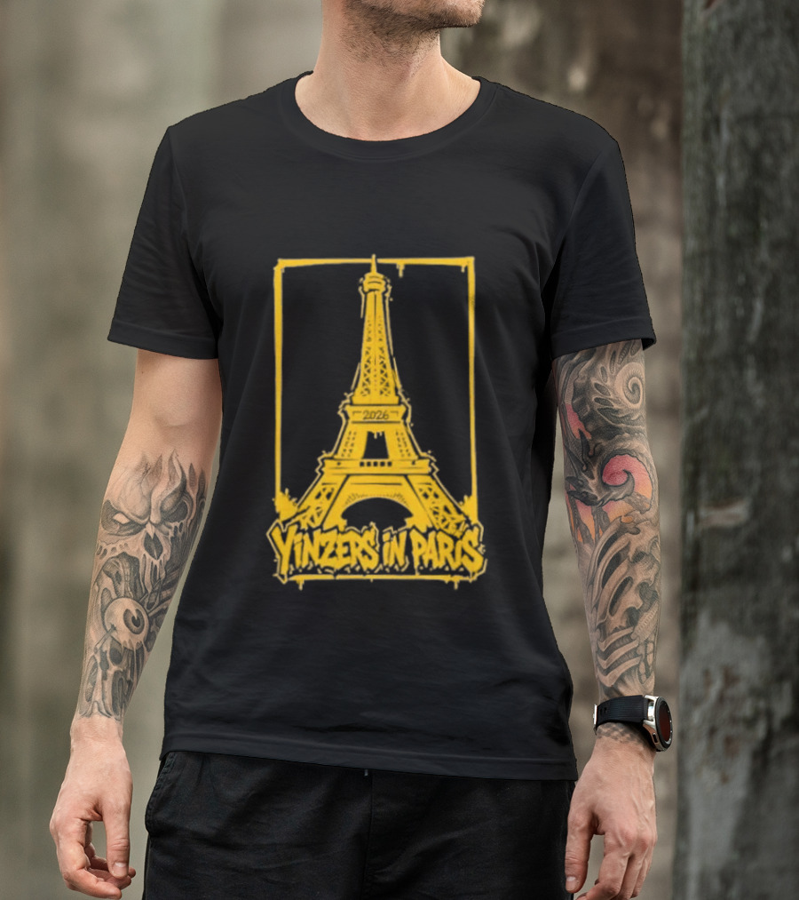 Pittsburgh Steelers Yinzers In Paris Eiffel Tower 2026 T-Shirt