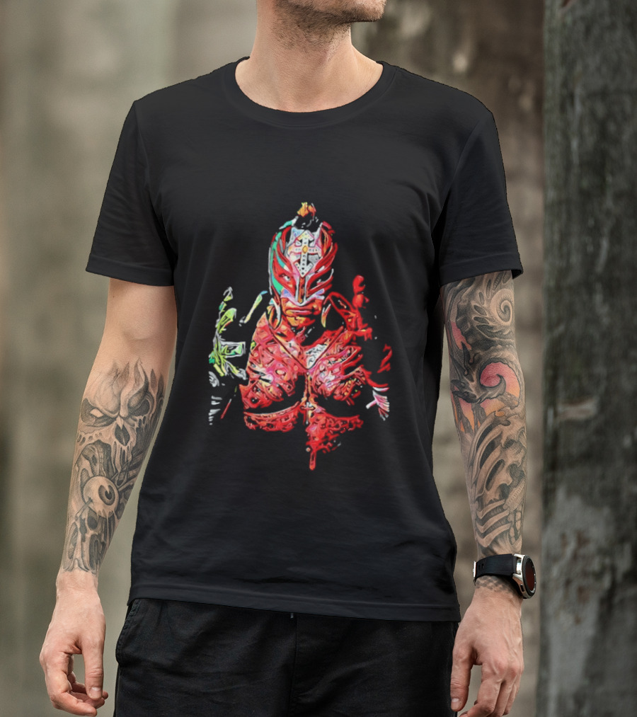Rey Mysterio Vibrant Luchador Mask T-Shirt