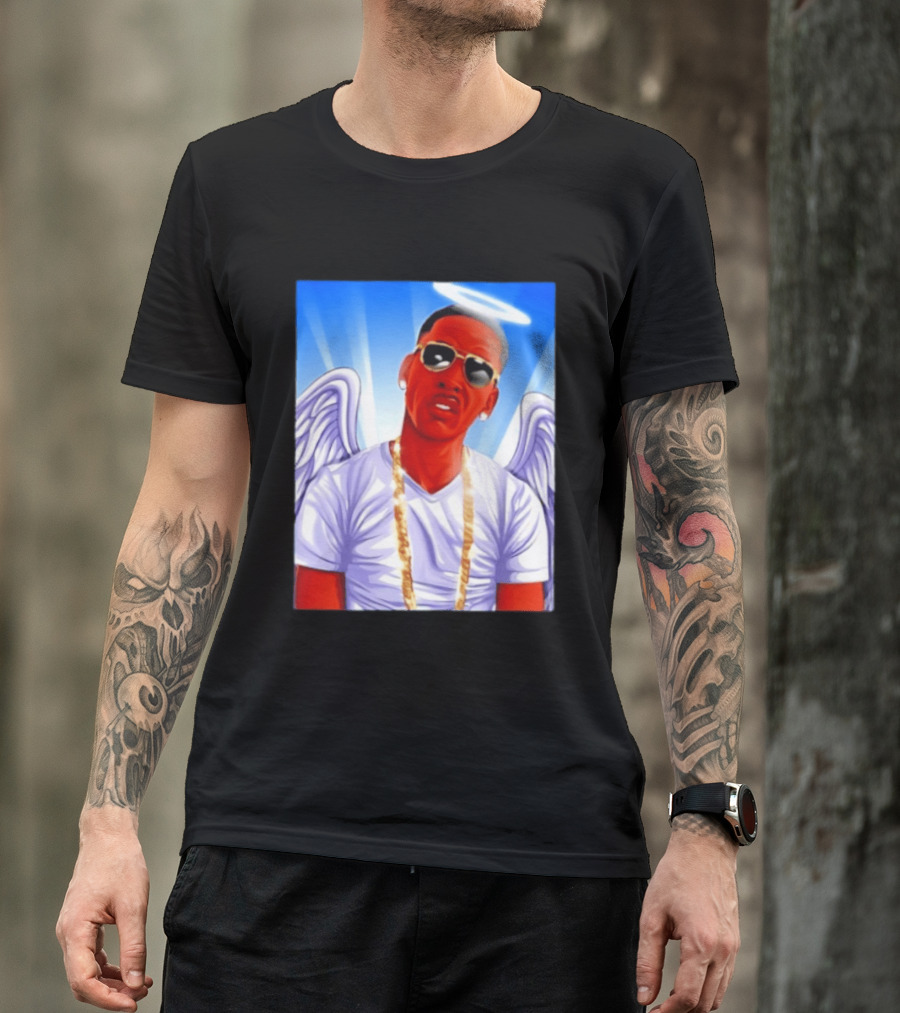 Young Dolph Angel Wings Halo Hip Hop Rap T-Shirt
