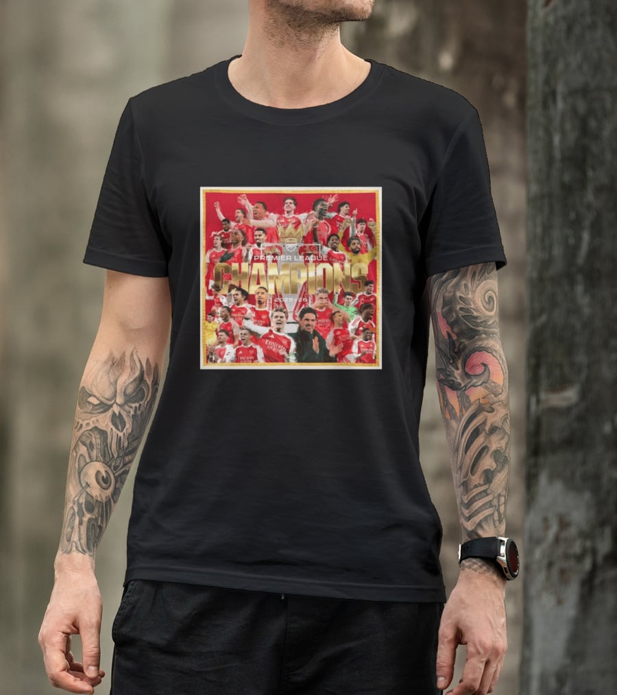 Arsenal Premier League Champions 2025 2026 Victory Celebration T-Shirt
