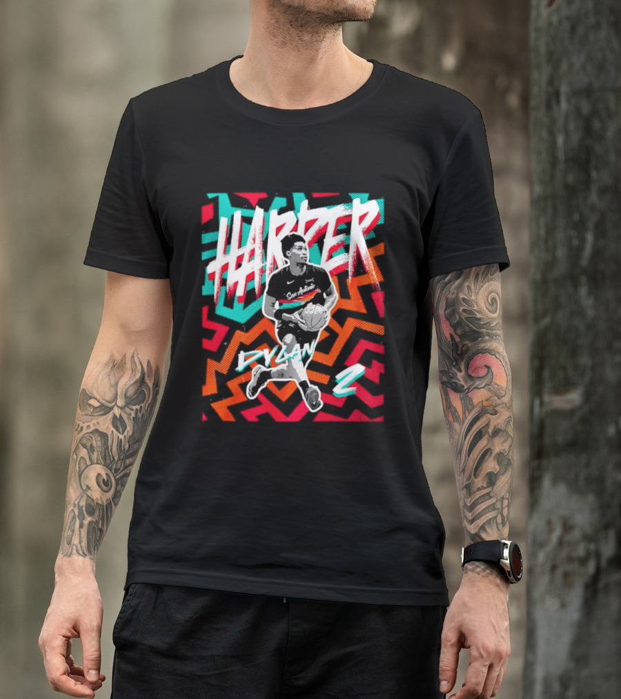 Dylan Harper San Antonio Spurs 2 NBA Fiesta T-Shirt
