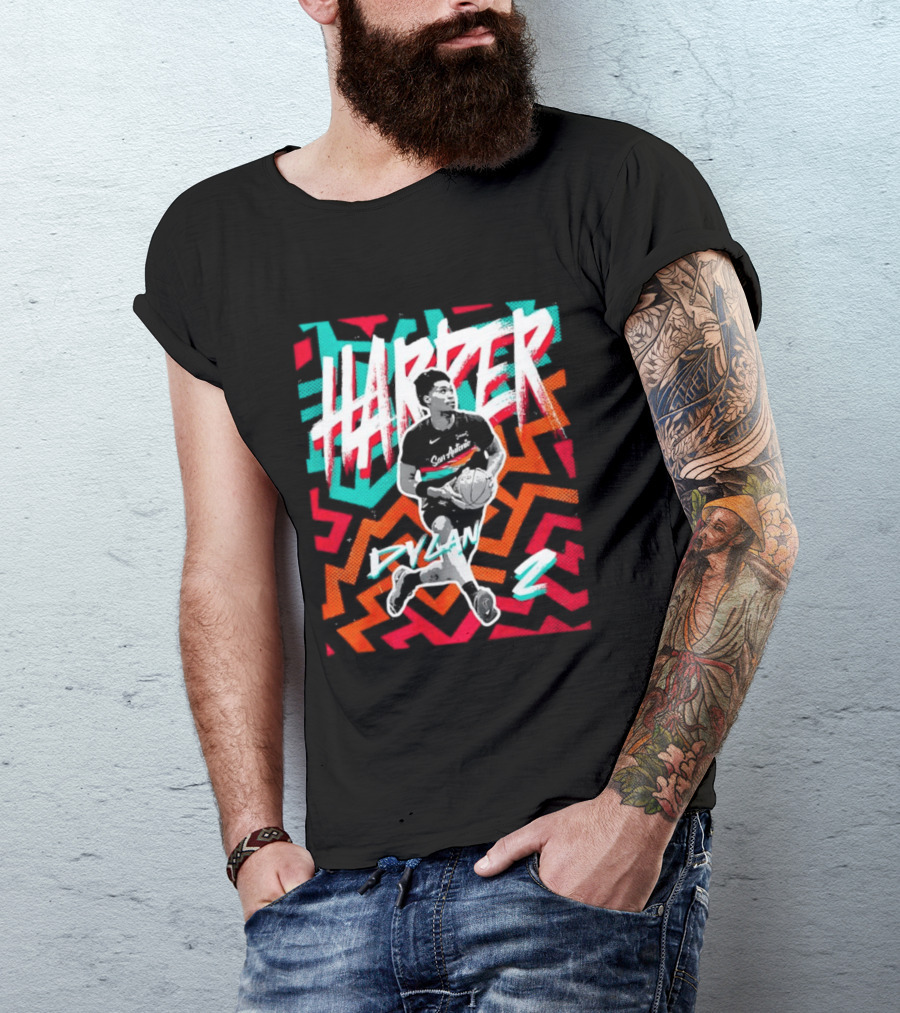 Dylan Harper San Antonio Spurs 2 NBA Fiesta T-Shirt