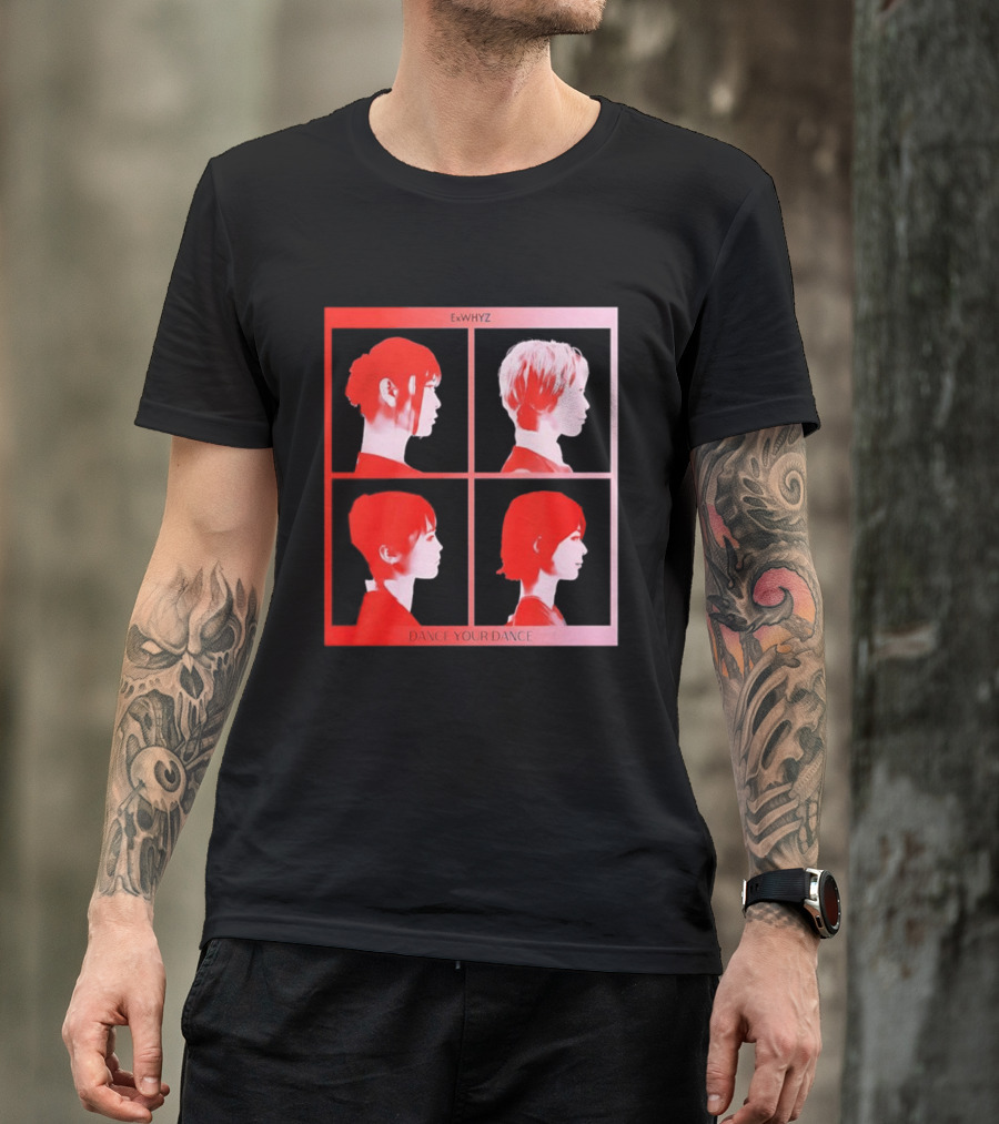 Exwhyz Dance Your Dance Four Profiles Red Frame T-Shirt
