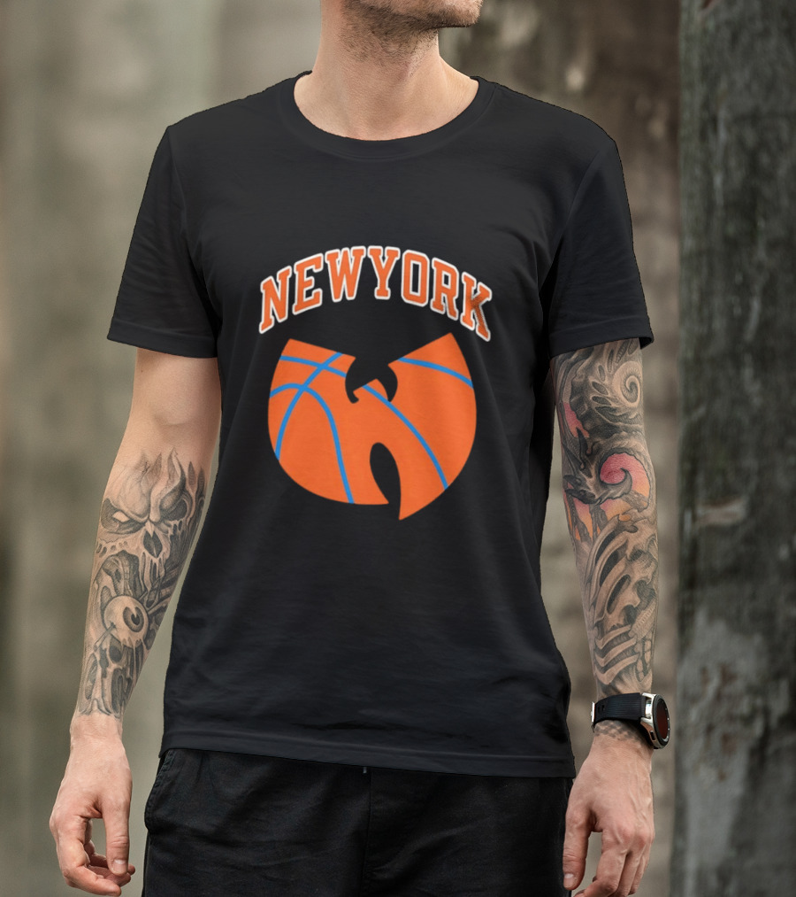 New York Basketball Wu Tang Clan Iconic Sports Fusion T-Shirt