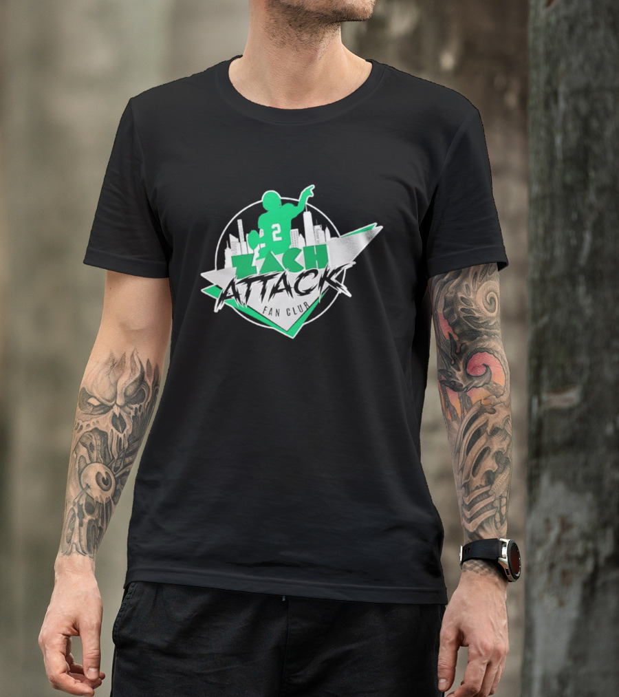 Zach Attack Club Football Player 2 Skyline T-Shirt
