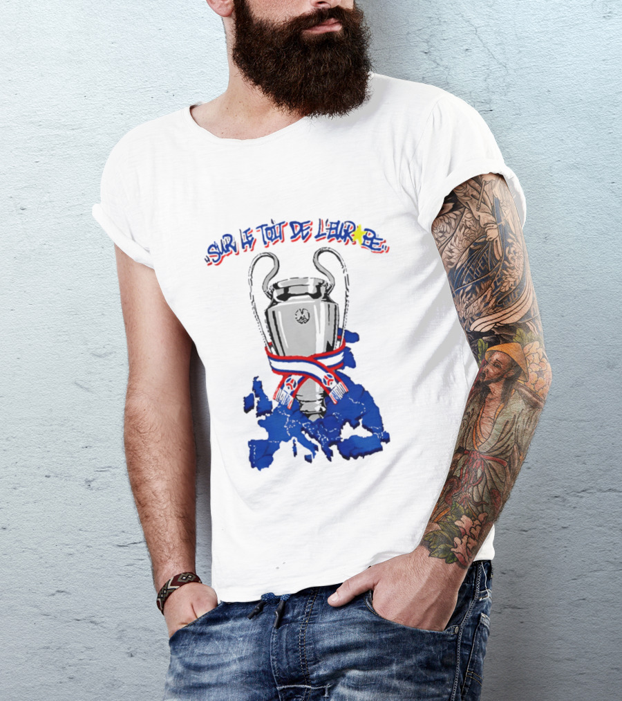 Paris Saint Germain Sur Le Toit De L'Europe 2026 Trophy T-Shirt