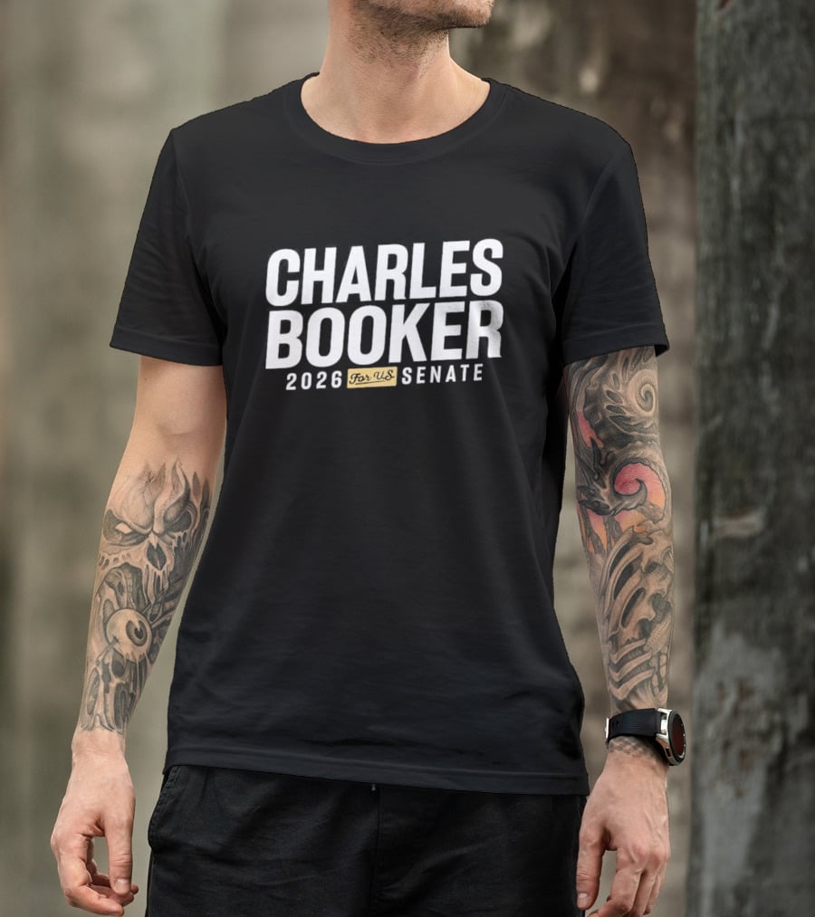Charles Booker 2026 Bold US Senate Campaign T-Shirt