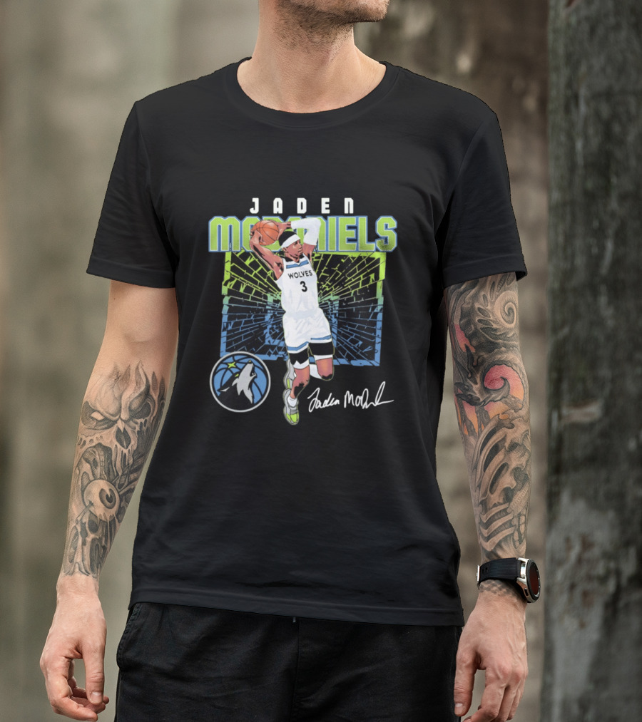 Jaden McDaniels Wolves Basketball Number 3 Minnesota Timberwolves T-Shirt