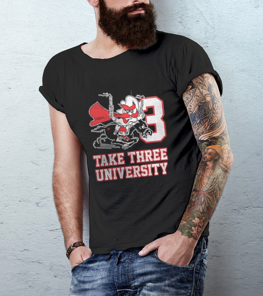 Texas Tech Red Raiders Take Three University Wreck 'Em 3 T-Shirt