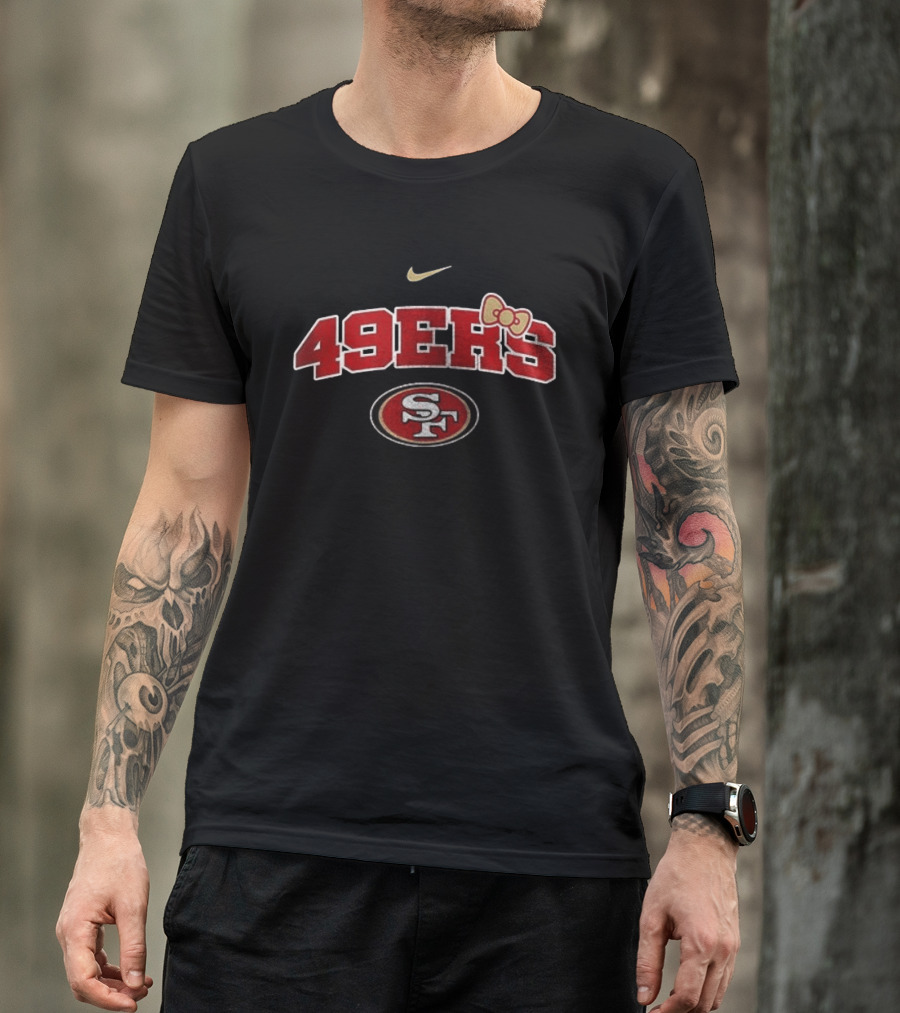 San Francisco 49ers Hello Kitty Nurse Loves Her Nike Sports Fan T-Shirt